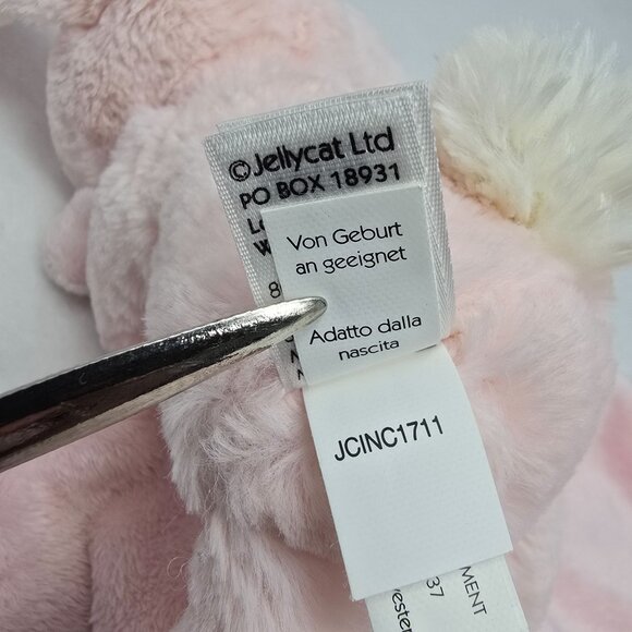 Jellycat Pink Bashful Bunny Soother Lovey Security Blanket Soft Plush Baby Toy - Picture 9 of 12